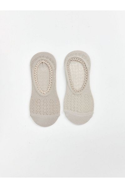 LC Waikiki Дамски чорапи с ажурна принт LCW DREAM, 2 чифта, розови