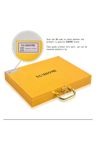 Sunhome 24-Piece Stainless Steel Cutlery Set Gold