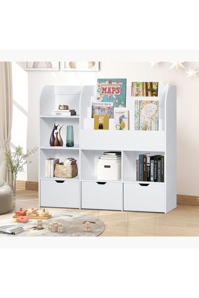 Home Box خزانة تخزين ومكتبة فانيلا كوزميك ذات 3 أدراج