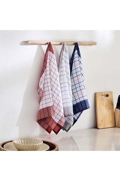 erorex Metro Waffel 6-Piece Kitchen Towel Set - 45x65 cm
