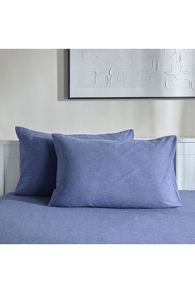 erorex Lavish Triblend Melange Aouli 2-Piece Printed Cotton Pillow Sham Set - 50x75 cm