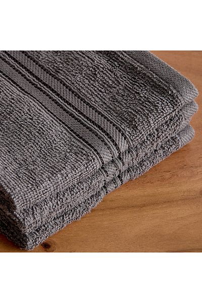 erorex Essential Carded 4-Piece Face Towel Set - 30x30 cm