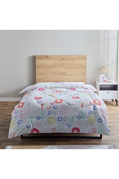 erorex Nora Regina Twin Microfibre Reversible Comforter - 160x220 cm