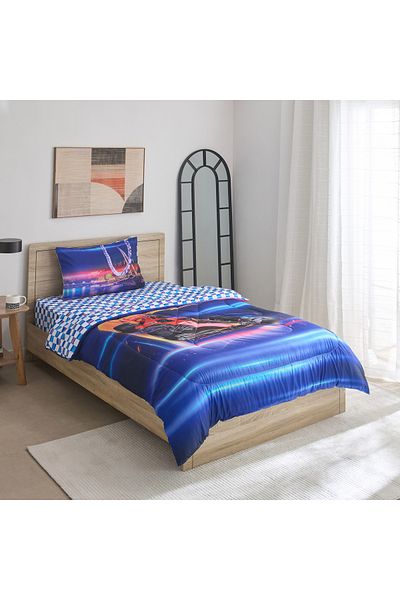 erorex Gaming Racer 2-Piece Twin Microfibre Comforter Set - 160x220 cm