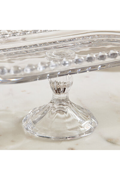 erorex Merriam Beaded Plate with Stand - 25x13x10 cm