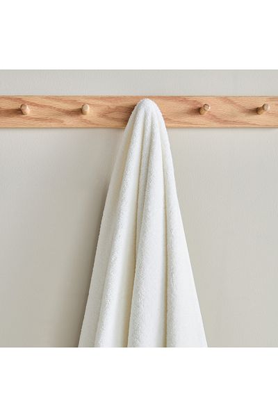 erorex Opulence Leopard Border Jacquard Turkish Cotton Bath Towel - 70x140 cm