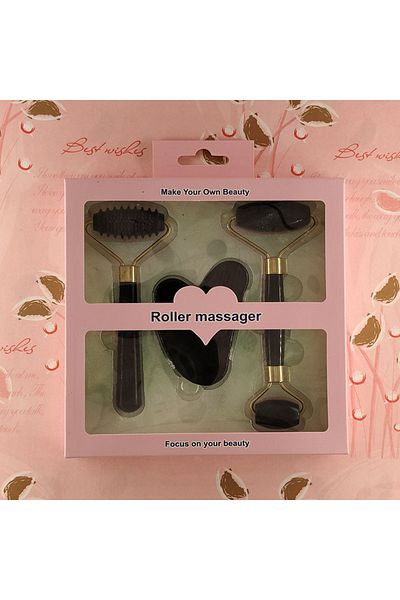 Cxbfg 3pcs Set Resin Roller Massager for Face Body Gua Sha Face Care Beauty Health Massage Tool Roller ...