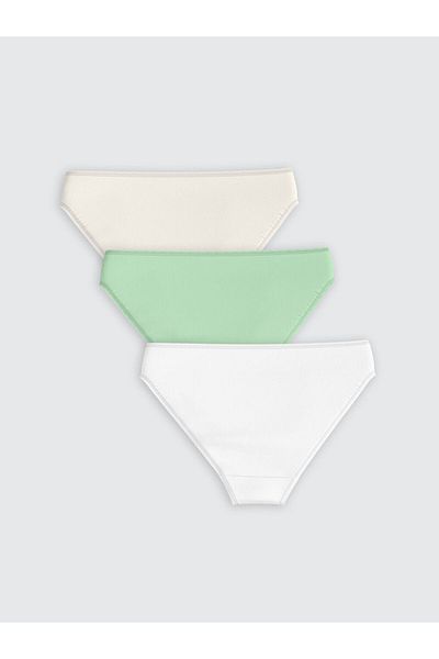 LC Waikiki Lcw Dream Green Plain Bikini Panties 3 Pack