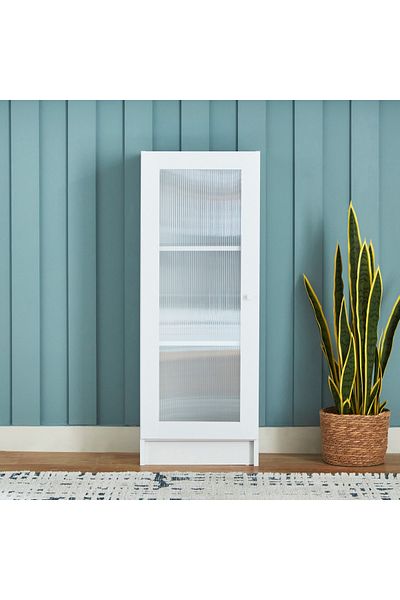 erorex Frankfurt 3-Tier Multipurpose Bookcase Storage Unit with Acrylic Door