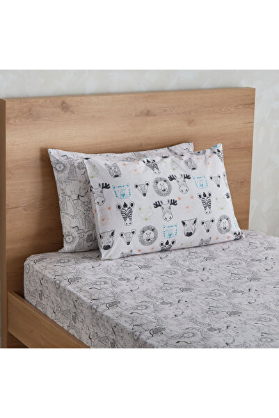 erorex Ron Zoological 2-Piece Cotton Pillow Cover Set - 50x75 cm