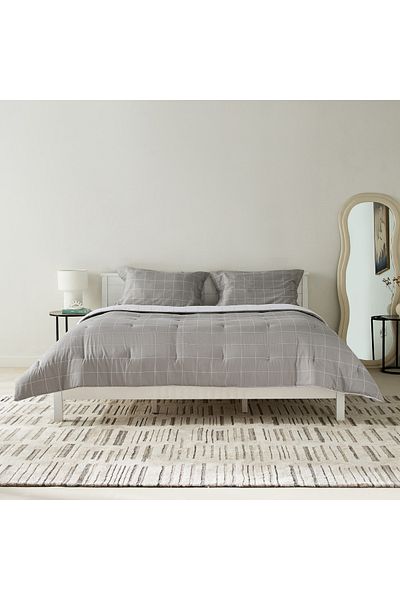 erorex Lavish Blokify 3-Piece Printed Cotton Twin Comforter Set - 160x220 cm
