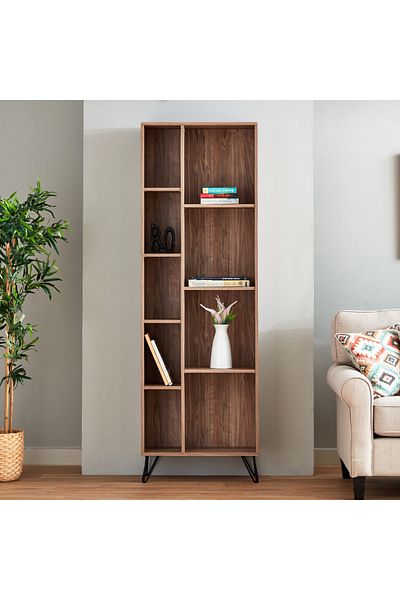 erorex Miro Display Bookcase with 7 Shelves