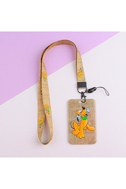 Disney lanyard card holder Minnie Card Holders Lanyards Girls Door Card Case Hanging Rope Badge Hold