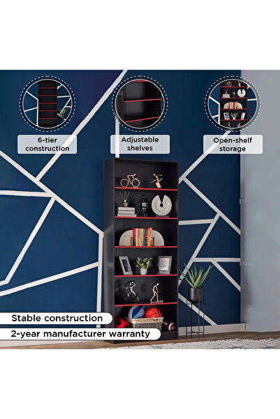 erorex Alford Avian 6-Tier Bookcase