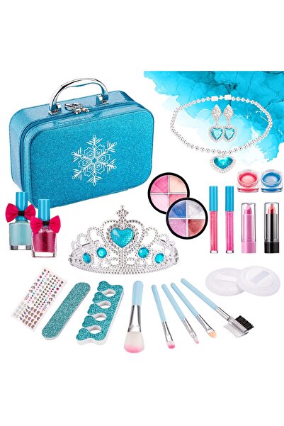 Arabest 14-Piece Kids Makeup Set,Safe,Non-Toxic Toddler Makeup Kit with Lipst...