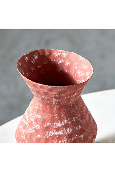 erorex Splendid Modern Metal Pot Vase - 11x16.5 cm