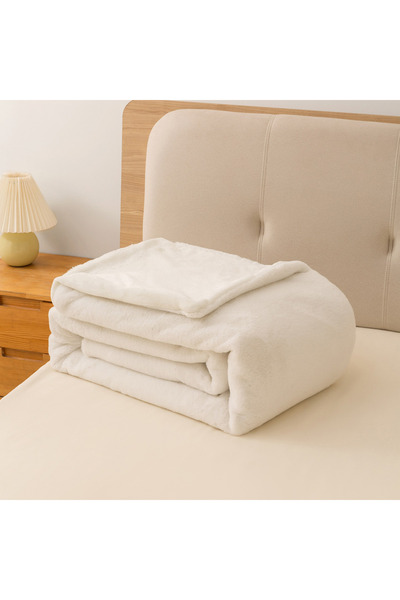 erorex Lla Ura Rabbit Fur Double Layer Twin Blanket - 150x220 cm