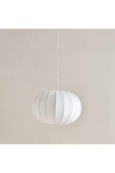 erorex Collett E27 Metal Frame Pendant Lamp with Fabric Shade - 40x40x26 cm