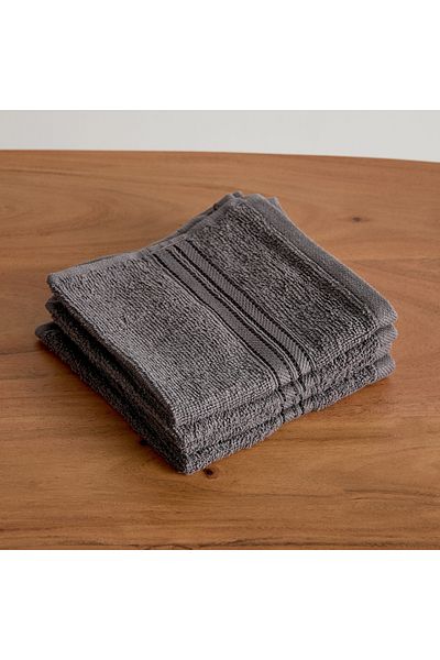 erorex Essential Carded 4-Piece Face Towel Set - 30x30 cm