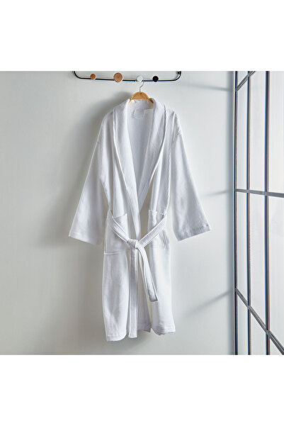 Generic Luxe Waffle Terry Cotton Bathrobe - Large