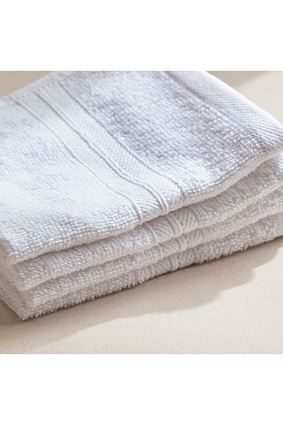 erorex Essential Carded 4-Piece Face Towel Set - 30x30 cm