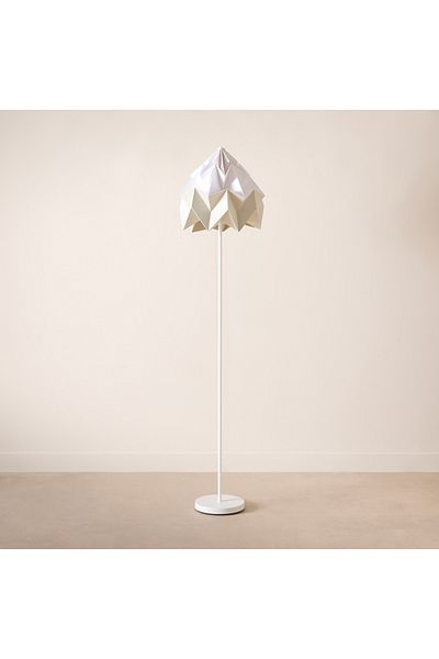 erorex Tasha Metal Floor Lamp with Paper Shade - 35x160 cm