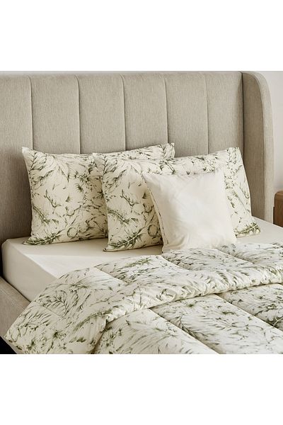 erorex Valencia Cairns 5-Piece BIAB Printed Cotton Twin Comforter Set - 160x220 cm