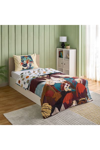 erorex Kung Fu Panda 2-Piece Single Comforter Set - 135x220 cm