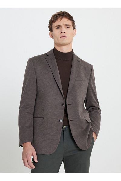 ALTINYILDIZ CLASSICS Jachetă pentru bărbați Altınyıldız Classics Regular Fit maro ACE042510152_JACQUET DAOS-B