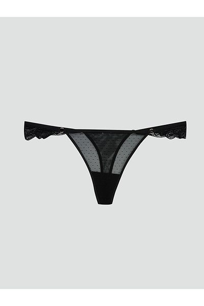 LC Waikiki LCW DREAM Chiloți tanga fantezie din dantelă neagră