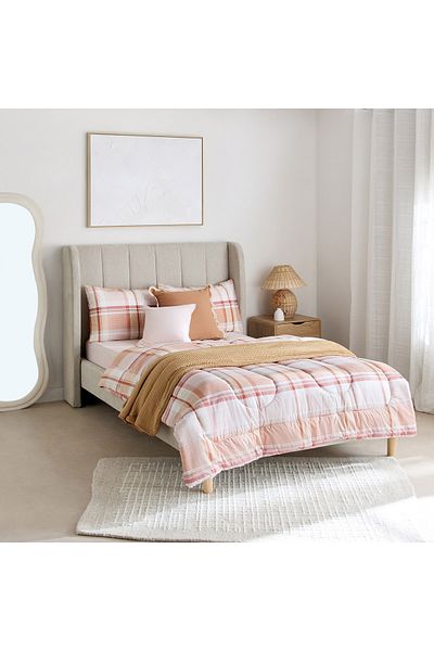 erorex Madison Hazel 5-Piece BIAB Cotton Printed Twin Comforter Set - 160x220 cm