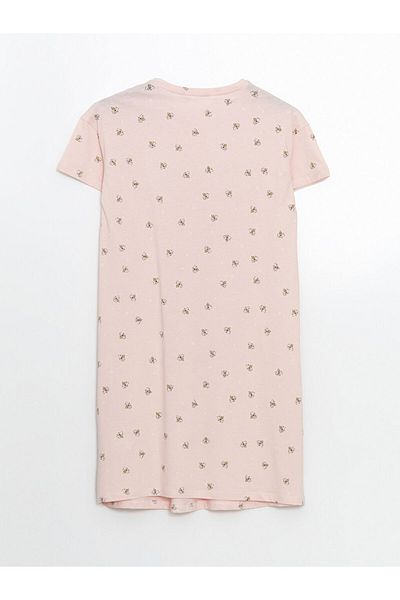LC Waikiki Lcw Crew Neck Printed Maternity Nightgown