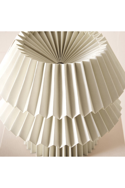 erorex Tasha E27 Table Lamp with Paper Shade - 30.5x31 cm