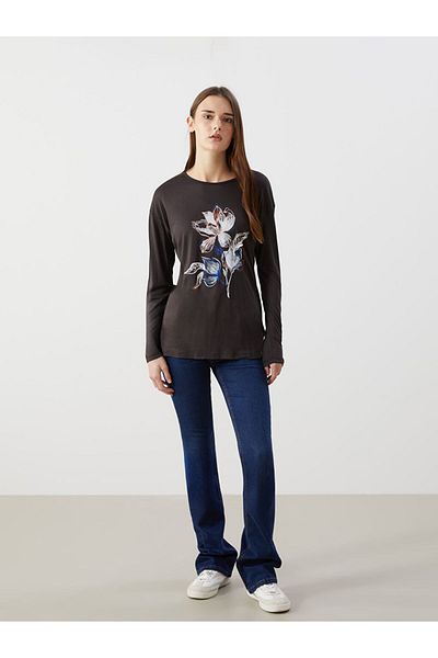 LC Waikiki New Season Crew Neck Floral Women's T-Shirt - S5Ee74Z8