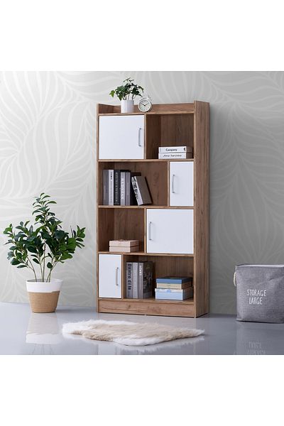 erorex Alford Elora 4-Door Bookcase with Shelves