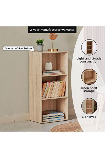 erorex Vanilla Junior 3-Tier Bookcase