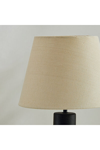 erorex Marbella Ceramic Table Lamp with Linen Shade - 52 cm