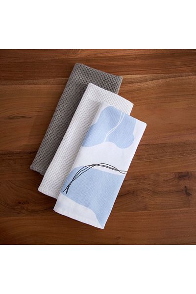 erorex Snazzy Astrix 3-Piece Kitchen Towel Set - 40x60 cm