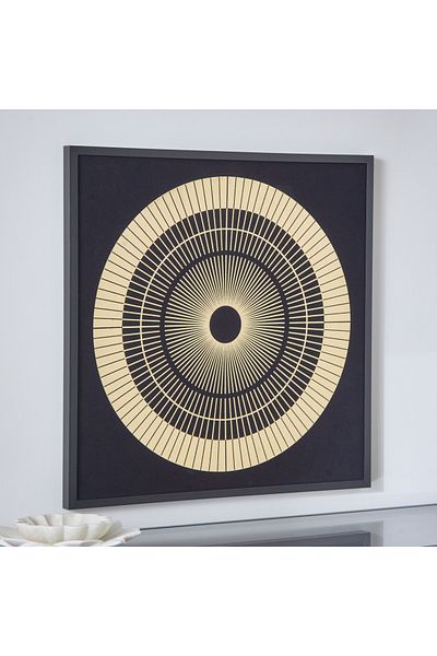 erorex Sonet Framed Canvas with Foil - 60x60x2.5 cm