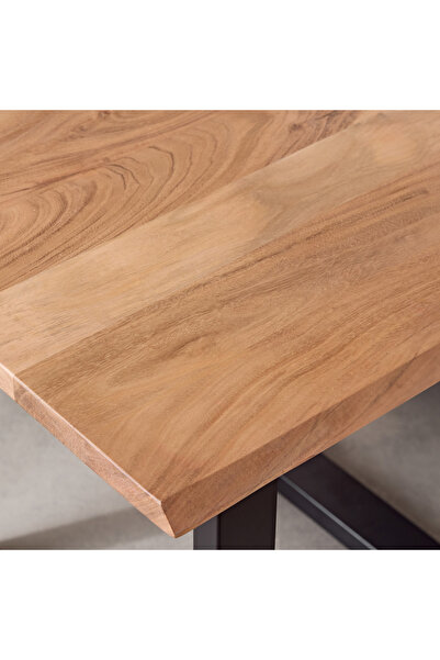 erorex Costa Live Edge Solid Wood Top End Table