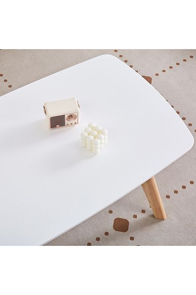 erorex Toto Coffee Table with Solid Wood Legs