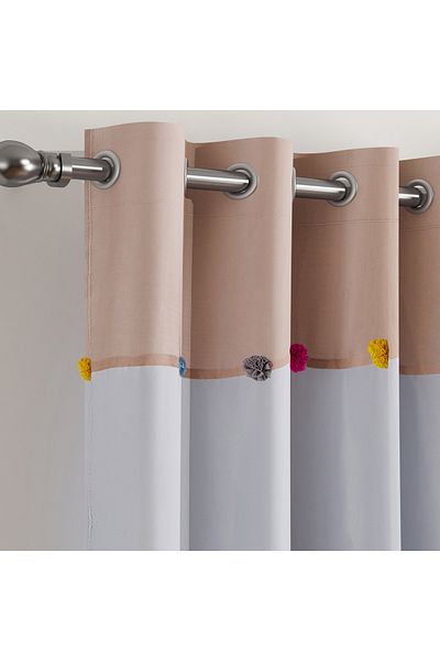 erorex Nordic 2-Piece Sheer Extra Long Curtain Set - 140x300 cm