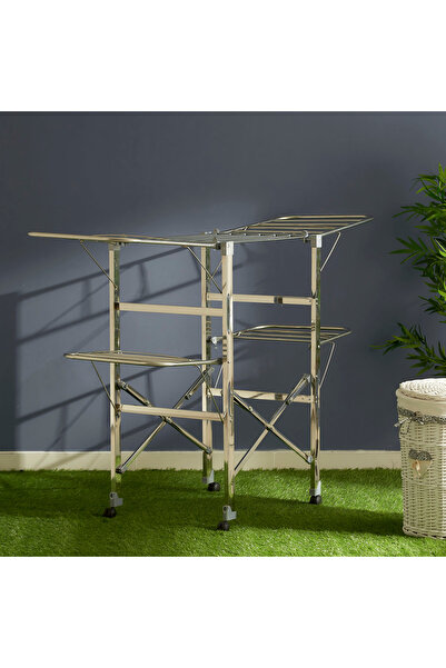 Generic مجفف الملابس القابل للطي من شركة Acier - 186x110x60 سم