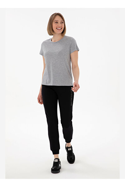 U.S. Polo Assn. U.S. Polo Assn. Yüksek Bel Slim Fit Siyah Kadın Pantolon PT0125