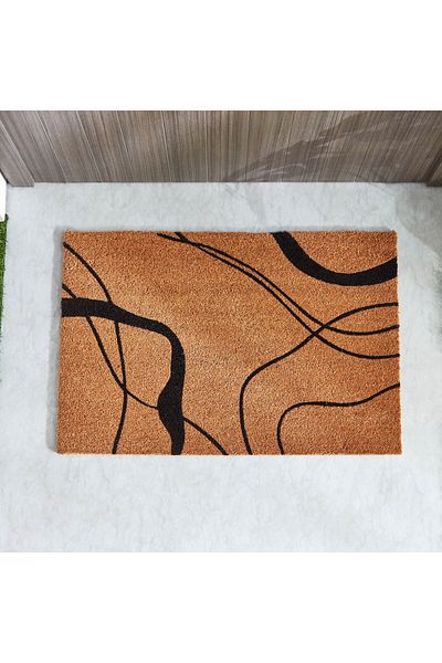 erorex Zara Printed PVC Back Coir Doormat - 60x90 cm