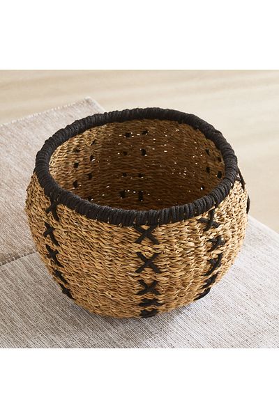 erorex Naturaloom Stitch Multiutility Storage Basket - 37x30 cm