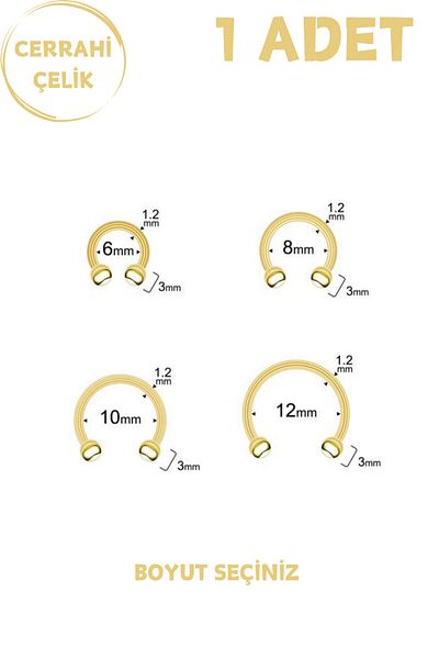Blisse Piercing ثقب اللولب من الفولاذ الجراحي 316L للجنسين