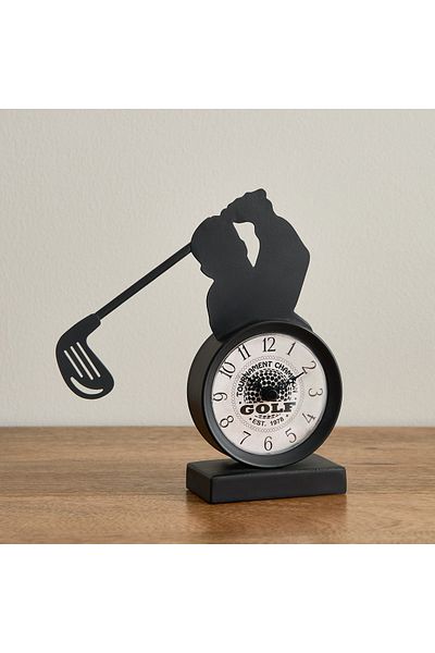 erorex Emir Golf Metal Table Clock - 17x5x17.8 cm