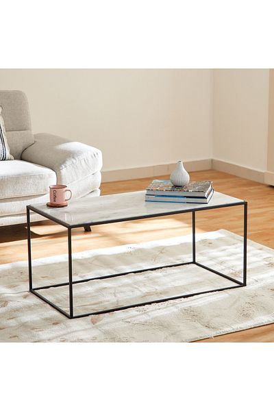 erorex Eilin Genuine Marble Top Coffee Table