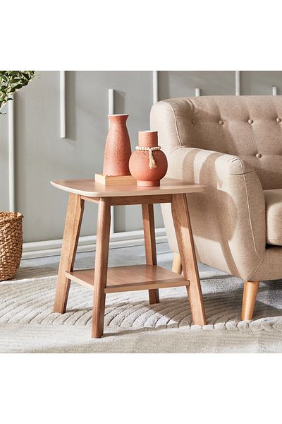 erorex Nordic End Table with Shelf